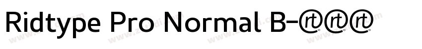 Ridtype Pro Normal B字体转换